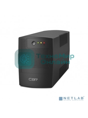 Источник бесперебойного питания CBR [UPS-TWP-101EJ-850] 850VA/510W, Schuko CEE 7 x2 outlets, LED, USB Type-B, RJ11/45 AVR, SEC, 12V/8Ah