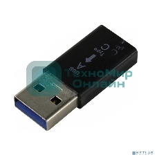 Сетевое зарядное устройство KS-is KS-379 USB Type C Female в USB 3.0 черный