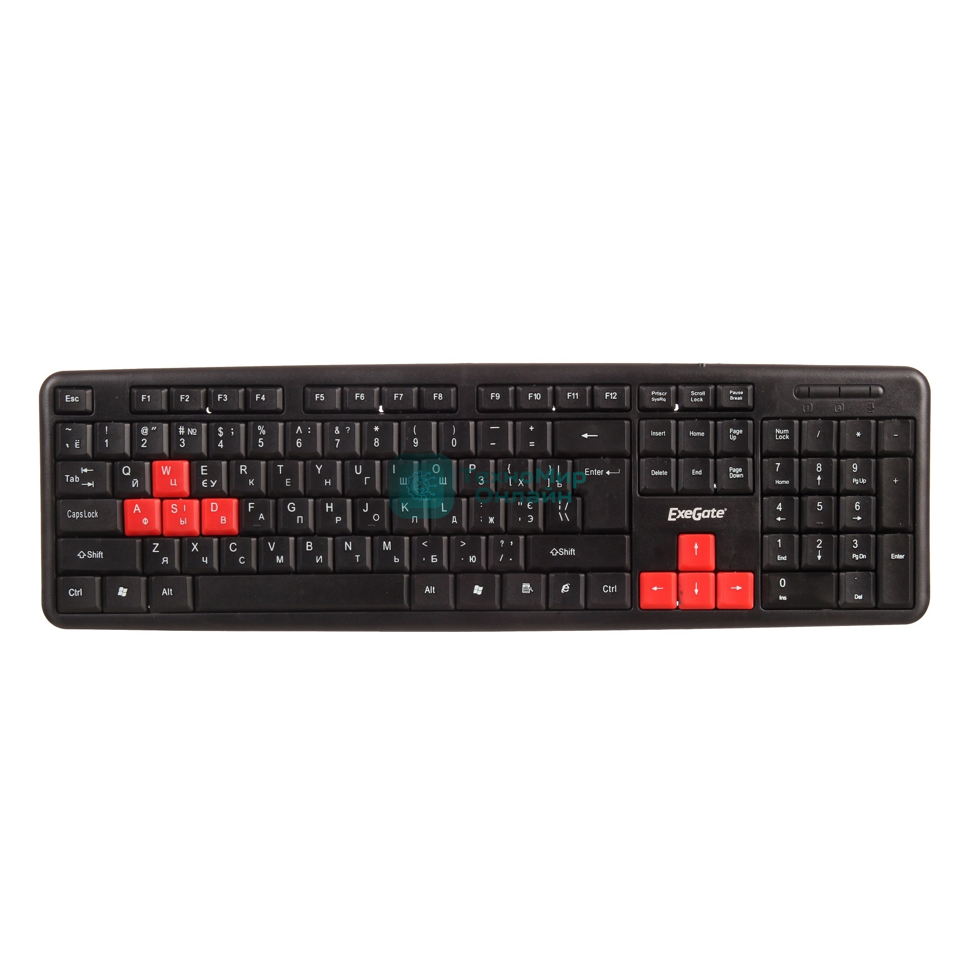 Клавиатура проводная ExeGate LY-403 (EX264080RUS), USB, черный