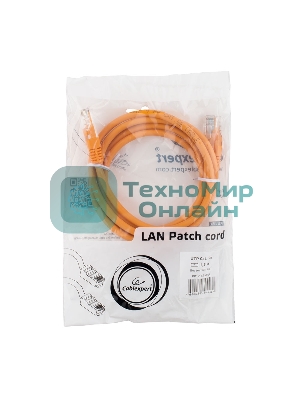 Патч-корд UTP Cablexpert PP12-1.1.5M/O кат.5e, 1.5 м, литой, многожильный (оранжевый)