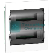 Бокс СП EASY9 встраив. с прозрачной дверью 2ряда 24мод. SchE