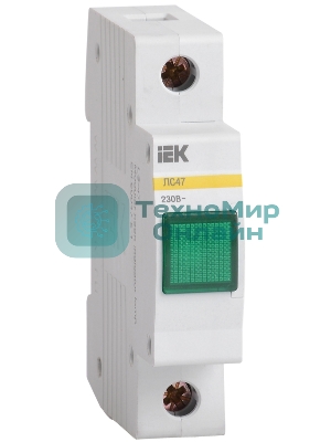 Лампа сигнальная ЛС-47 зел. IEK MLS10-230-K06