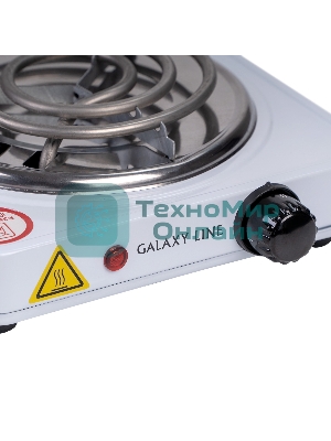 Плита настольная электрическая Galaxy Line GL 3003, белый, электрическая, 1000 Вт