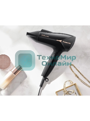 Фен Panasonic EH-NE66-K865 черный, 2000 Вт, ионизация, компактный