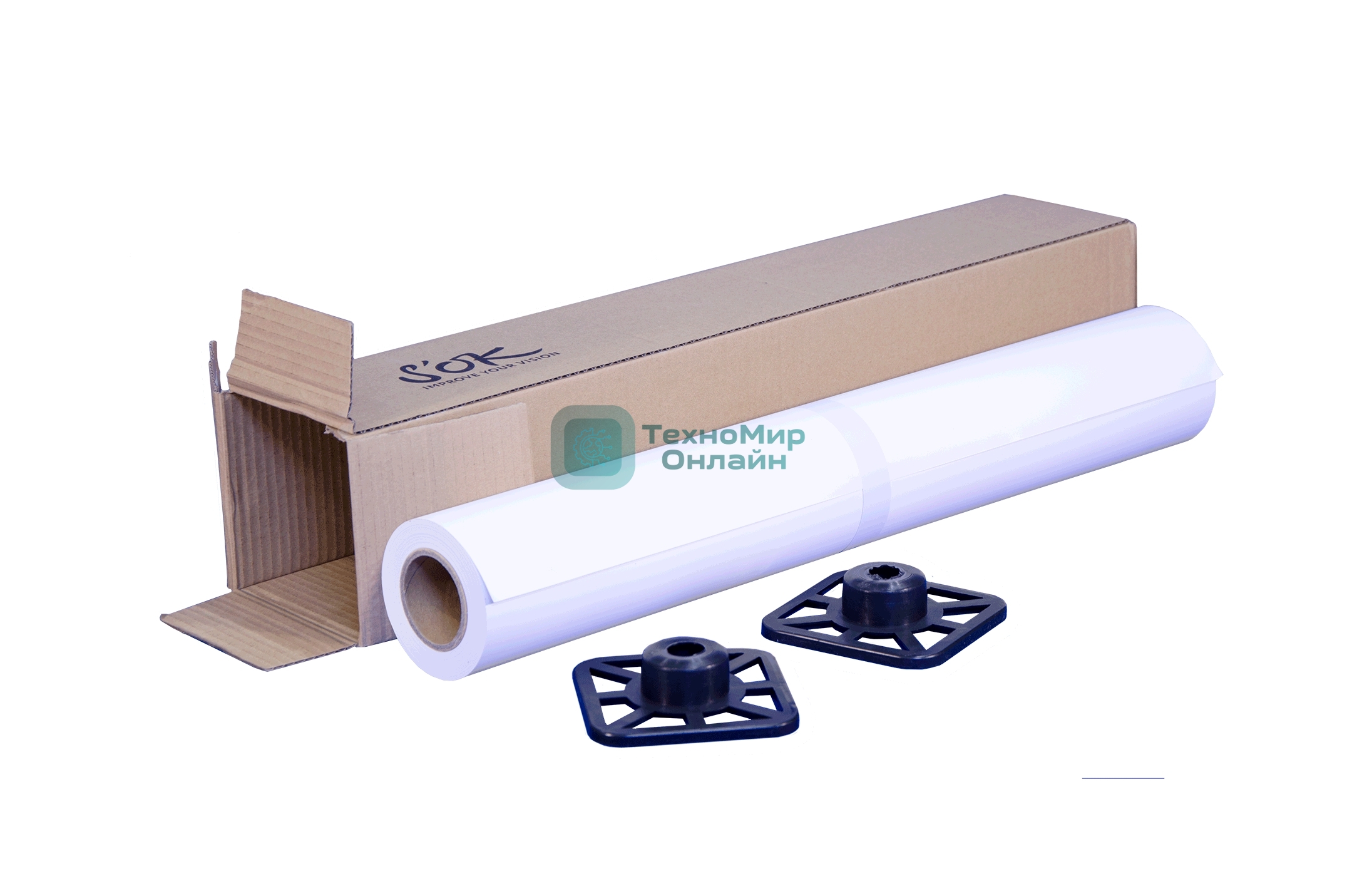 Бумага S'OK универсальная матовая с покрытием 42'' A0+ 1067х45,7м втулка 50,8 мм 90 г/кв.м 1 рулон