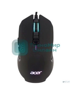 Мышь проводная Acer OMW160 черный, 6400 dpi, USB, кнопки - 8