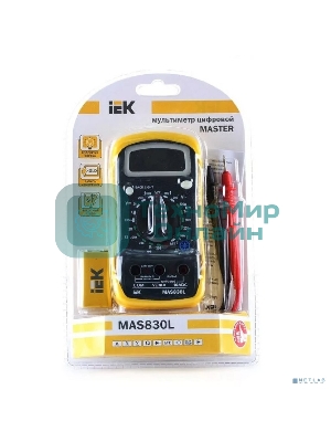 Мультиметр цифровой Master MAS830L IEK TMD-3L-830