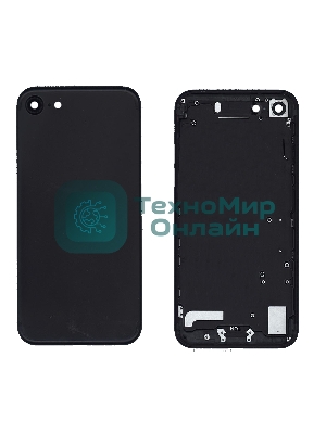 Задняя крышка для iPhone 7 (4.7) черный-пречерный Jet Black