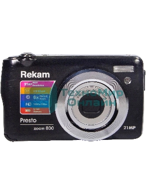 Фотоаппарат Rekam Presto zoom 800 черный 21Mpix Zoom8x 2.7