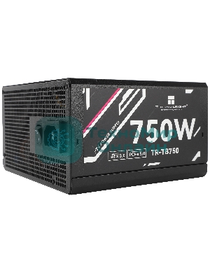 Блок питания Thermalright, 750W 80+ Bronze (ATX, 3.0, PCIe 5.0, Full modular, 1x24(20+4)pin, 2xCPU 8(4+4)pin, 4xPCIe*2 8(6+2)pin, 3xSATA3, 1x12+4pin (12VHPWR PCIe 5.0 12+4pin 600mm), 3xMOLEX4pin, Active, 120x120мм, 150x140x86mm, APFC, black)