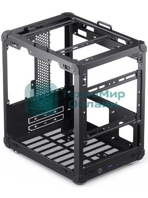 Компьютерный корпус JONSBO Computer Case C6Handle black hang-in version черный, Mini-Tower, материнская плата mATX, без БП, прозрачная боковая панель