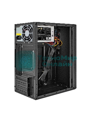 Компьютерный корпус Minitower ExeGate BAA-308-AA500 (mATX, БП AA500 с вент. 8см, 2хUSB, HD Audio, черный)