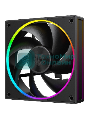 Вентилятор для корпуса ID-Cooling AF-127-ARGb-K черный, 120 мм, 2000 об/мин, 29.9 дБ, 4 pin