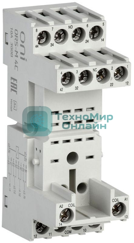 Розетка ORS-M для реле ORM 4C ONI ORS-M-1-4-G