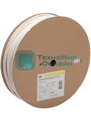 Трубка термоусадочная тонкостен. ТТУ-12/6 черный (уп.100м) IEK UDRS-D12-100-K02