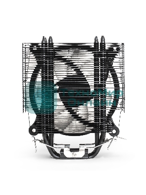 Кулер для процессора ExeGate Dark Magic EXX400V2-PWM.RGb серебристый, 120 мм, алюминий/медь, 2100 об/мин, 24 дБ, 4 pin, 140 Вт, 155 мм