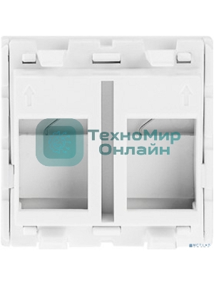 Вставка Rexant Mosaic 45x45, на 2 порта со шторкой