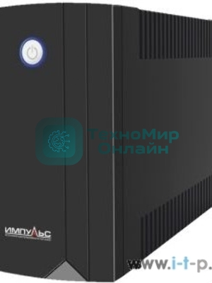 Источник бесперебойного питания Импульс Юниор 1000 1000 ВА/600 Вт, LED, АКБ 2х5А·ч, IEC-C13x4,черный 00-КБ001551