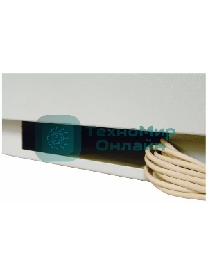 Шкаф коммутационный ЦМО ШТК-М-42.6.10-3ААА 42U 600x1020 мм пер. дв. металл задн. дв. стал. лист 2 бок. пан. направл. под закл. гайки 550 кг серый