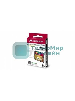 Флеш карта Transcend Ultimate TS16GCF1000/CF (Compact Flash)/16 ГБ/UDMA 7, VPG 65/160 МБ/с