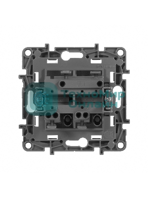 Выключатель двухклавишный, автоматические клеммы, Etika, 10AX, 250В~, антрацит Выключатель двухклавишный, автоматические клеммы, Etika, 10AX, 250В~, антрацит