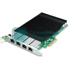 Сетевой адаптер PLANET 4-Port 10/100/1000T 802.3at PoE+ PCI Express Server Adapter (120W PoE budget, PCIe x4, -10 to 60 C, Intel Ethernet Controller)
