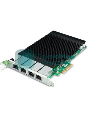 Сетевой адаптер PLANET 4-Port 10/100/1000T 802.3at PoE+ PCI Express Server Adapter (120W PoE budget, PCIe x4, -10 to 60 C, Intel Ethernet Controller)