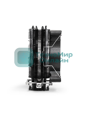 Кулер для процессора ExeGate Dark Magic EXX400V2-PWM.RGb серебристый, 120 мм, алюминий/медь, 2100 об/мин, 24 дБ, 4 pin, 140 Вт, 155 мм