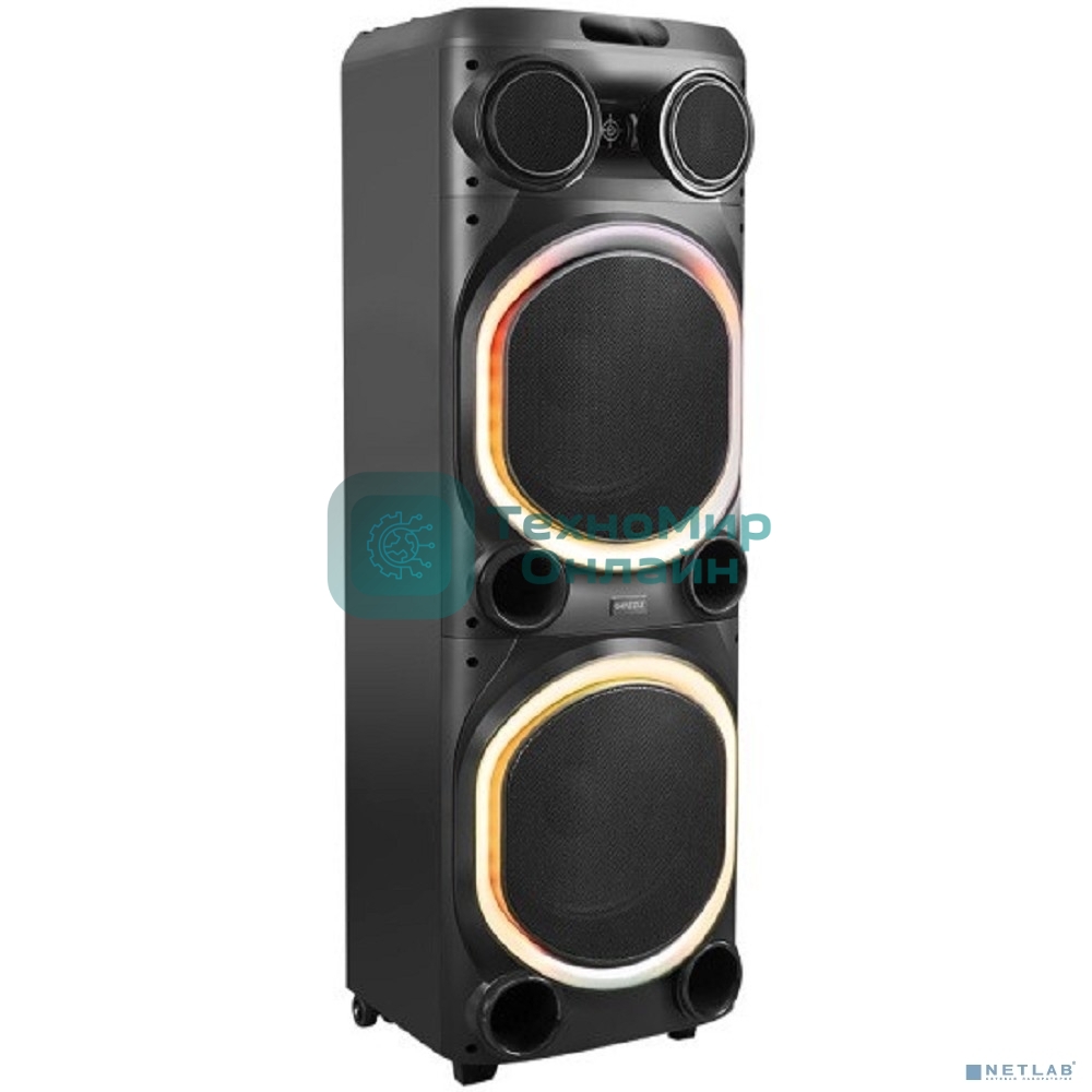 Акустическая система Ginzzu GM-204 Midi BT/USB/TF/FM/MIC/ДУ черный