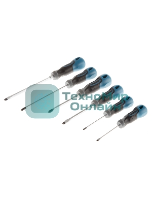 Набор отверток Gross 12164 6 шт, S2, трехкомпонентная рукоятка