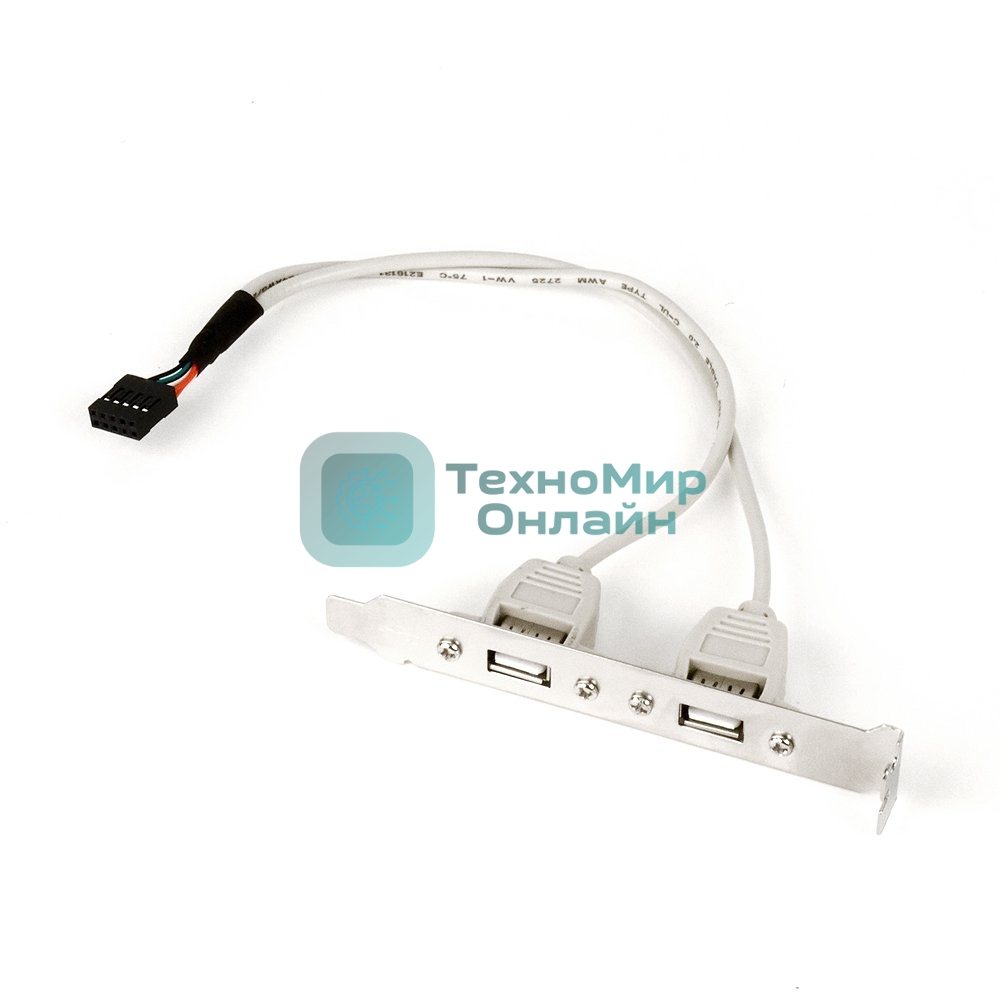 Планка в сист. блок на 2 USB2,0, Gembird 