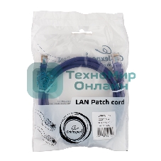 Патч-корд UTP Cablexpert PP12-1.5M/V cat.5e, 1.5 м, литой, многожильный, фиолетовый