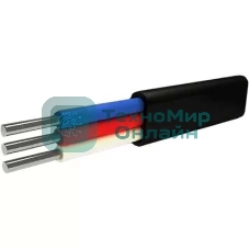 Кабель АВВГ 3х4 плоский Ч (бухта) (м) Альгиз К ФР-00000424