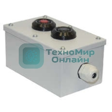 Пост кнопочный ПКУ-15-21.121-54 У2 (1хВК30-10-11110-54 (1з+1р) черный + 1хВК30-10-11110-54 (1з+1р) красн. + PG-19) пост управления Электротехник ET054487