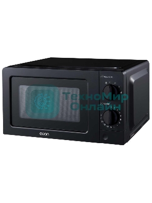 Микроволновая печь ECON ECO-2031M черный, 20 л, 700 Вт, переключатели - поворотный механизм
