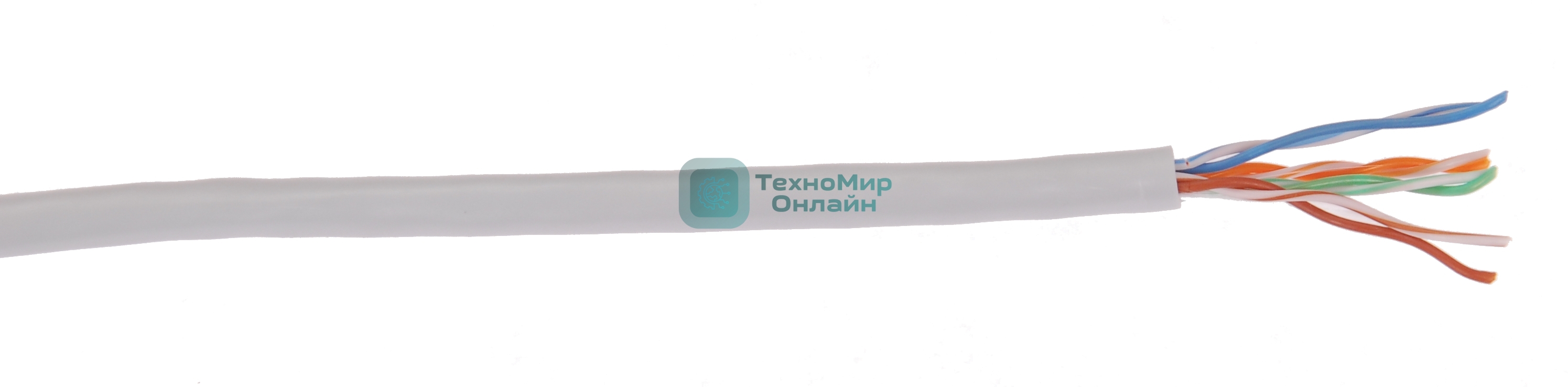 Кабель IEK витая пара U/UTP категории 5E 4 пары PVC 1м сер. GENERICA (305м)