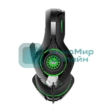 Гарнитура Crown CMGH-102T зеленый, проводная, USB