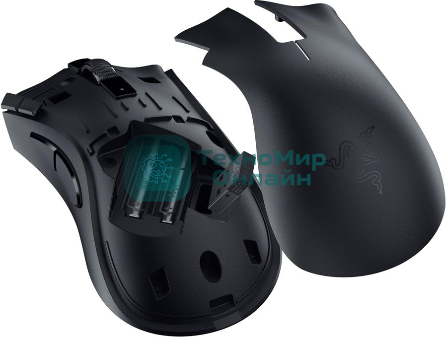 Мышь беспроводная Razer DeathAdder V2 X Hyperspeed черный, 14000 dpi, радиоканал, Bluetooth, USB, кнопки - 7