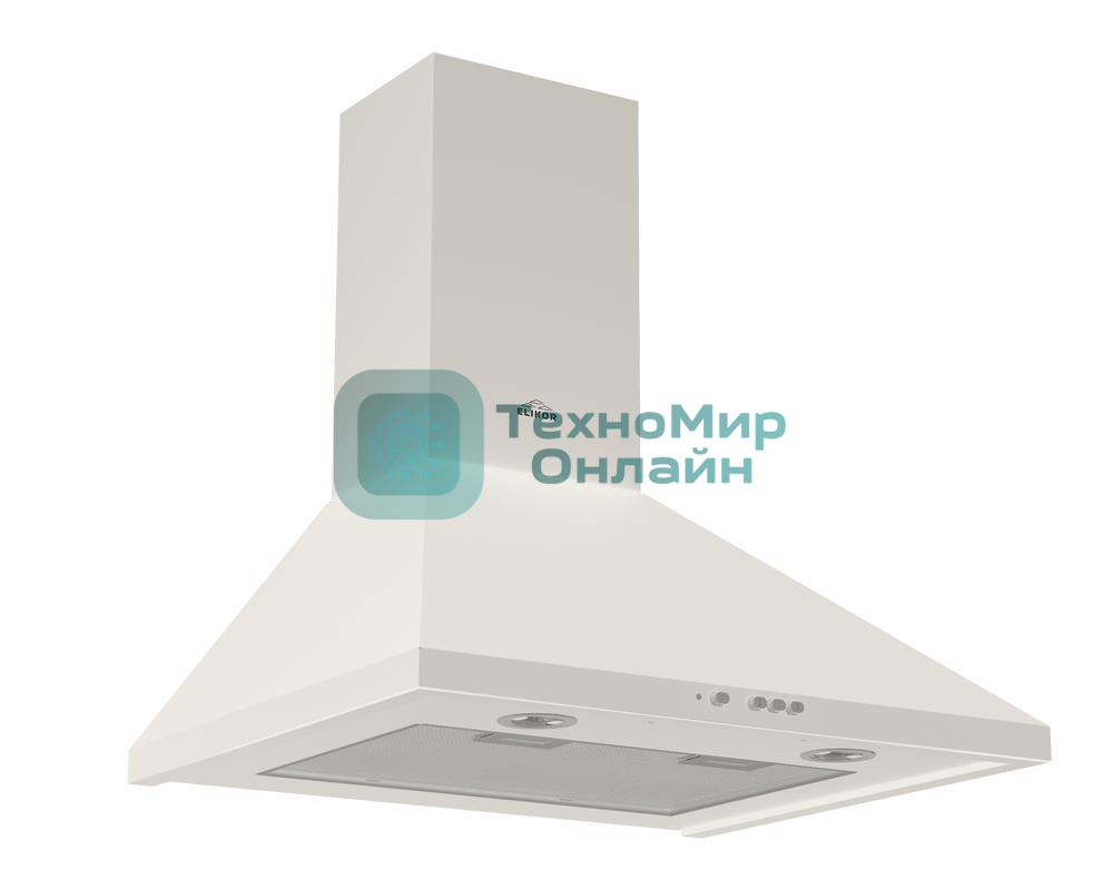 Вытяжка каминная Elikor Вента 50П-430-К3Д топленое молоко, 50 см, 430 куб. м/ч, 54 дБ