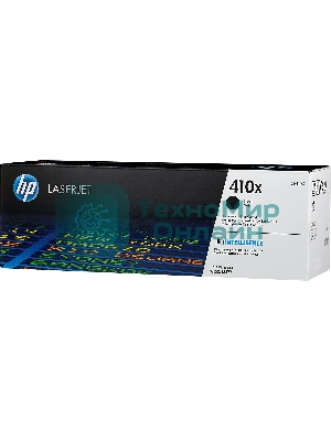 Картридж лазерный Hewlett-Packard HP 410X (CF410X) черный для LJ Pro M452/M477 6500 стр.
