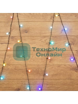 Гирлянда Neon-night Шарики Ø 18 мм, 5 м, темно-зеленый ПВХ, 30 диодов, цвет RGb