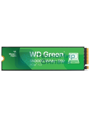 Накопитель SSD Western Digital WD Green SN3000, 1Tb M.2 2280, PCI-E 3x4, R/W - 5000/4200 MB/s