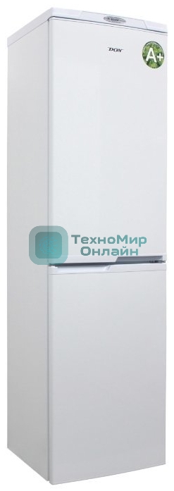 Холодильник DON R-297 BI белая искра двухкамерный 225/140л морозилка снизу