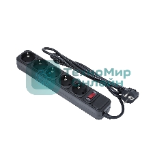 Сетевой фильтр ExeGate EX279181RUS SP-5-10B (5 розеток, 10 м, евровилка, черный)