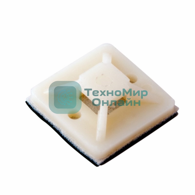 Площадка самоклеящаяся Rexant 20х20 мм, белая, упаковка 10 шт.