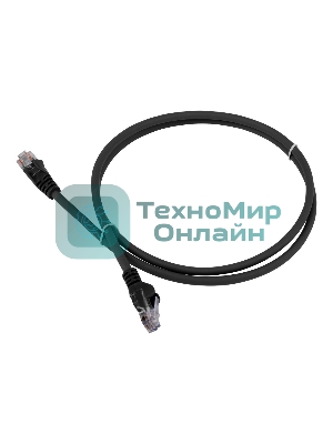 Патч-корд LANMASTER LSZH UTP cat.5e, 5.0 м, черный