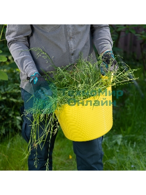 Ведро гибкое Сибртех сверхпрочное 14 л, желтый