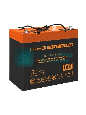 Комплект источника бесперебойного питания Exegate EX296005RUS + батарея 55Aч EX285652RUS 4шт (инвертор, синус, для котла, настенный) ExeGate FineSine SX-7000.LCD.AVR.2SH.T 7000VA/5000W, чистая синусоида, цветной LCD-дисплей, AVR, 2*Schuko+клеммы, линейно-интерактивный, крепление настенное, черный + батарея ExeGate HRL 12-55 (12В, 55А·ч) 4шт