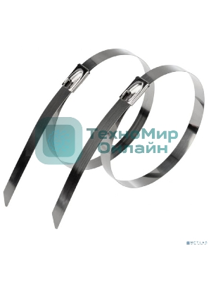 Хомут-стяжка стальной Rexant 200x4,6 мм, упаковка 100 шт.