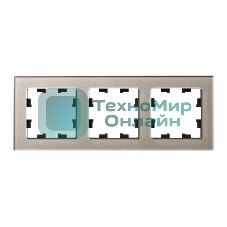 Рамка 3-м AtlasDesign Nature стекло шампань SchE ATN320503